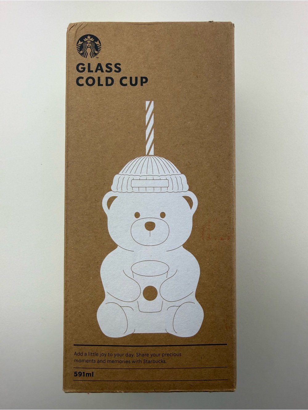 RARE Starbucks Korea Exclusive Barbie Pink Bearista Glass Cold Cup BRAND NEW